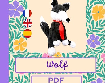 Amigurumi Wolf Crochet Pattern: Easy-to-Follow Tutorial (PDF)