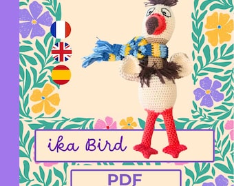 Amigurumi Bird Crochet Pattern: Ika Bird Tutorial (PDF)