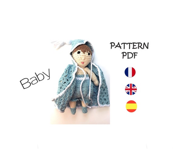 Tutoriel Crochet Bebe En Barboteuse Et Burnous En Francais Etsy