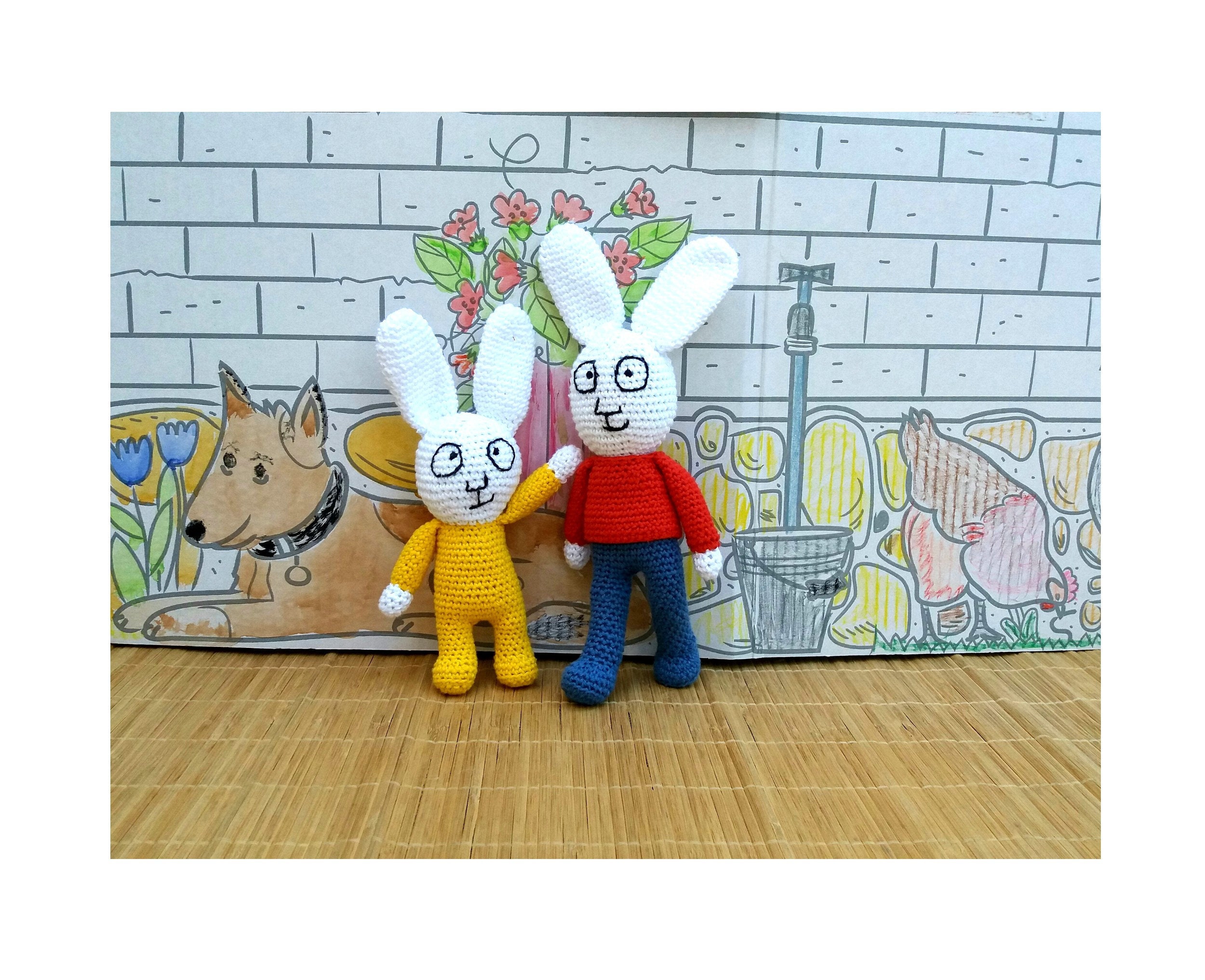 the rabbit toy Simon and Gaspard Gaspard the rabbit Etsy België