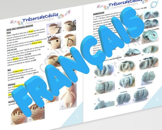 Tutoriel Crochet Bebe En Barboteuse Et Burnous En Francais Etsy