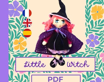Crochet Witch Doll Pattern: Dress-Up Amigurumi (PDF Pattern)