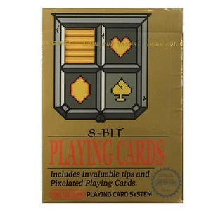 Naipes de oro de 8 bits