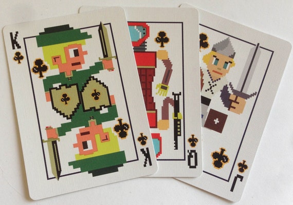 Bicycle 8-bit Gold Limited Playing Cards - Etsy Hong Kong