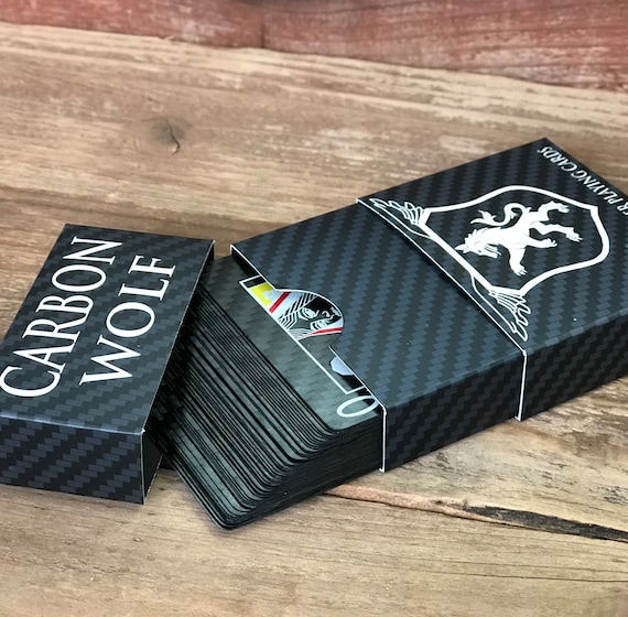Carbon Fiber Playing Cards (limited With Numbered Hologram Seal) - Etsy