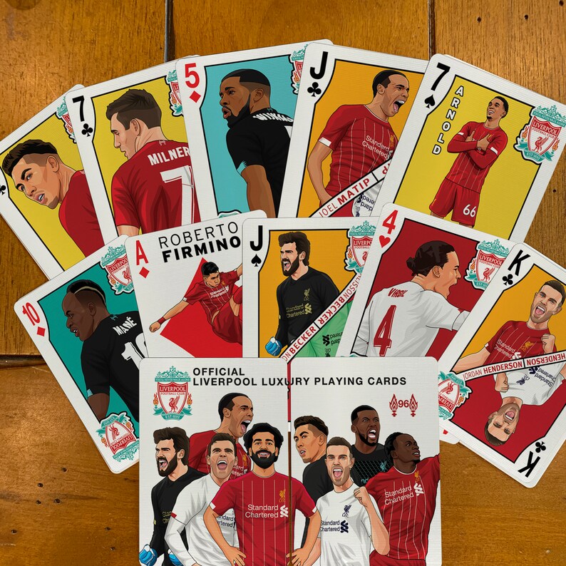 Liverpool Champions Playing Cards Etsy