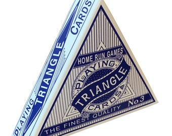 Triangle Playing Cards, Blue