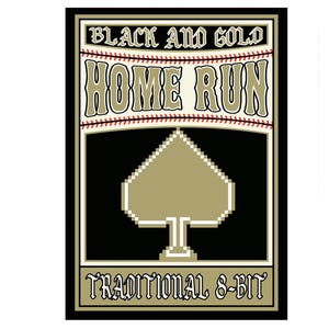 8-Bit Black & Gold Playing Cards