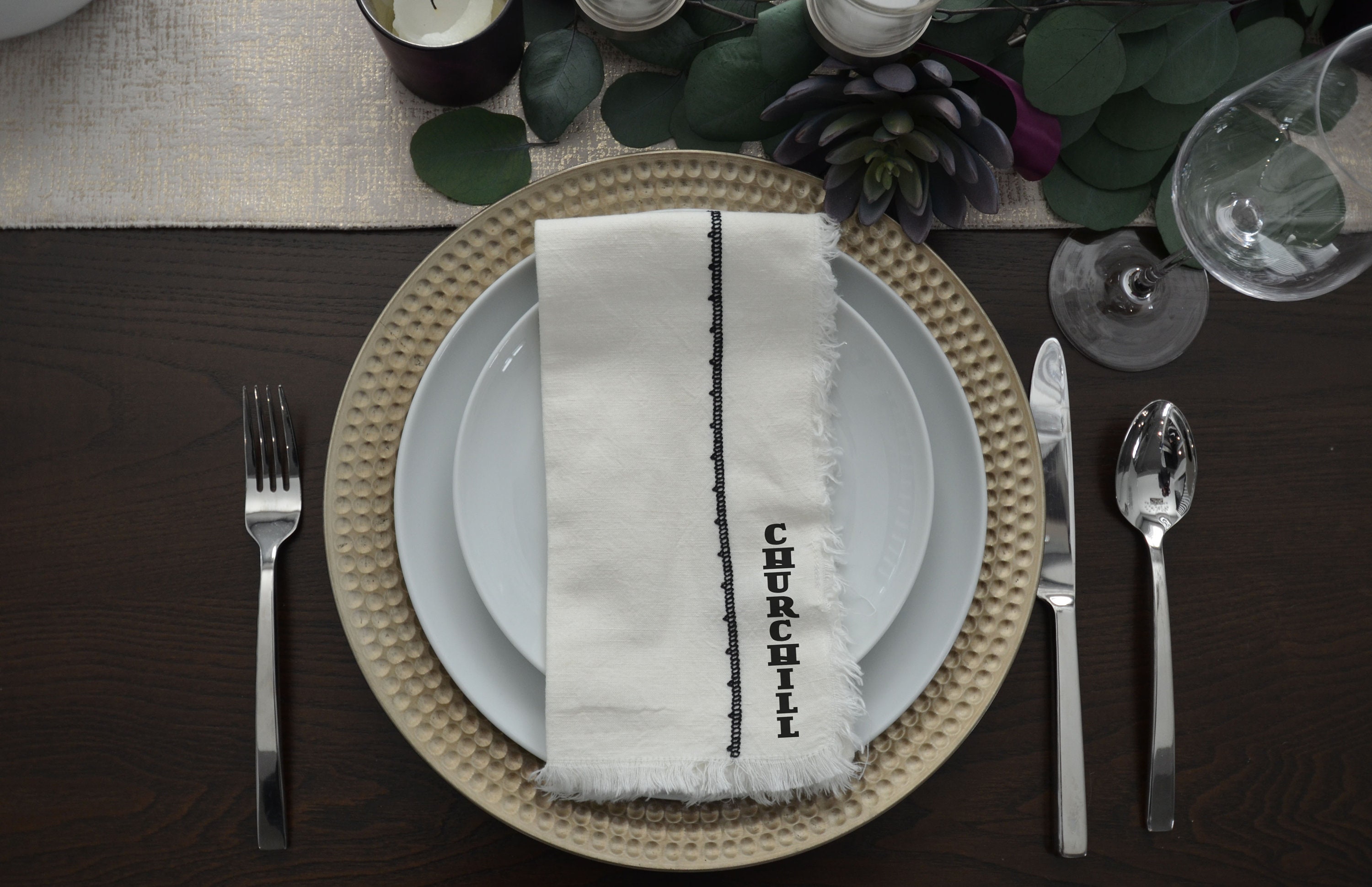 Custom/personalized Cloth Dinner Napkins Etsy