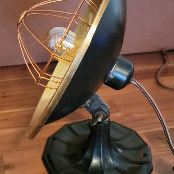 Vintage Copper Light made from AC Gilbert Heater, circa 1940s