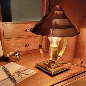 Rara luminária vintage Chase art déco Glow, por volta da década de 1930