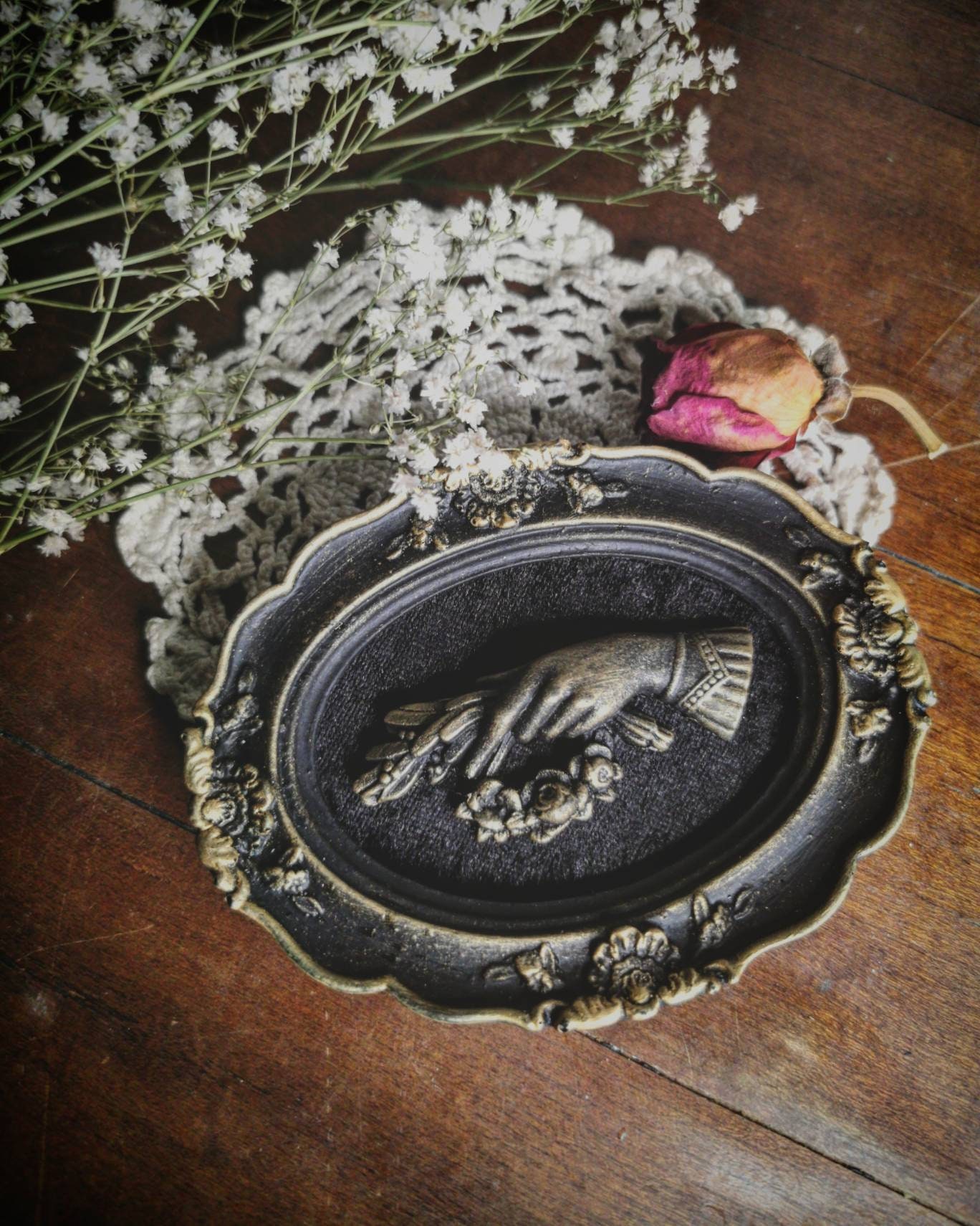 Victorian Mourning Hand Flower Home Decor - Etsy