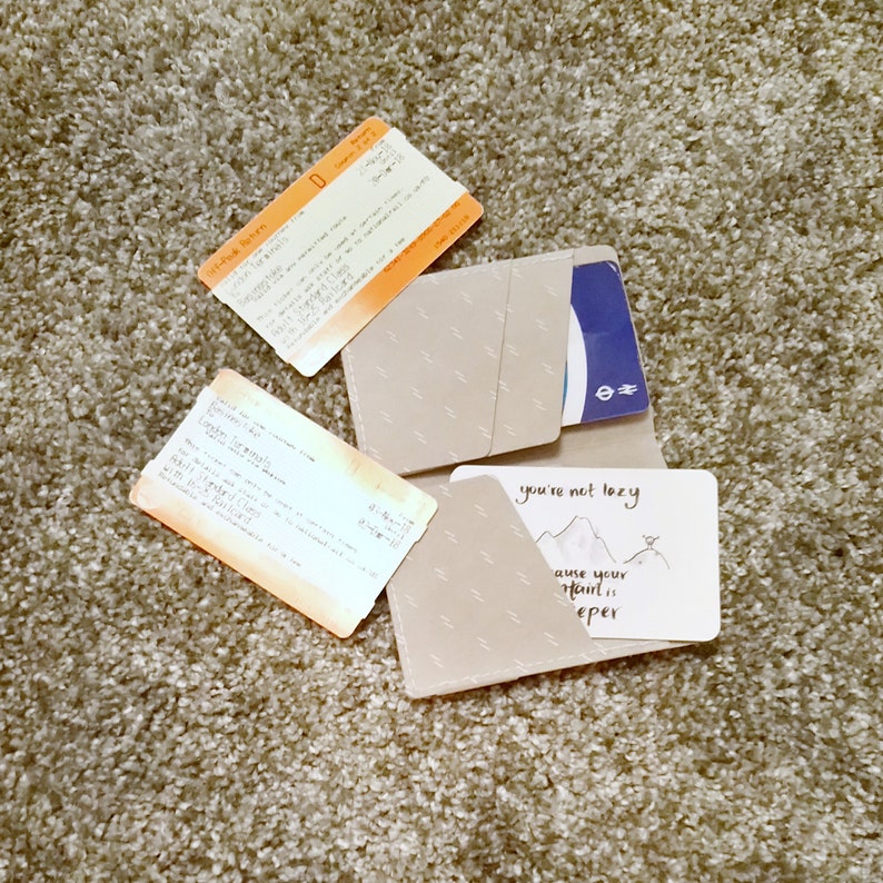 Depression Bereavement Mental Health Card for Wallet Steeper Mountain Gift for Chronic Illness