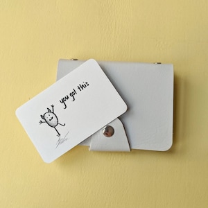 Carte de portefeuille encourageante « You got this » pour la santé mentale, la chance, l'anxiété et le rétablissement rapide