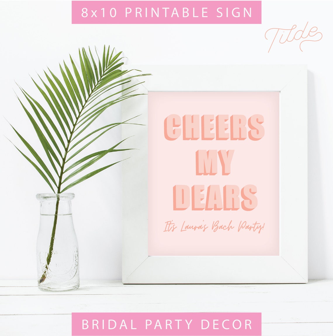 Bachelorette Signs Digital Download Wedding Wall Art Party | Etsy