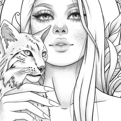 Realistic People Coloring Pages