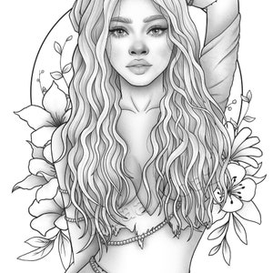 Woman Face Coloring Pages Printable