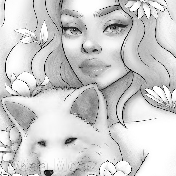 850  Animal Girl Coloring Pages  Latest Free