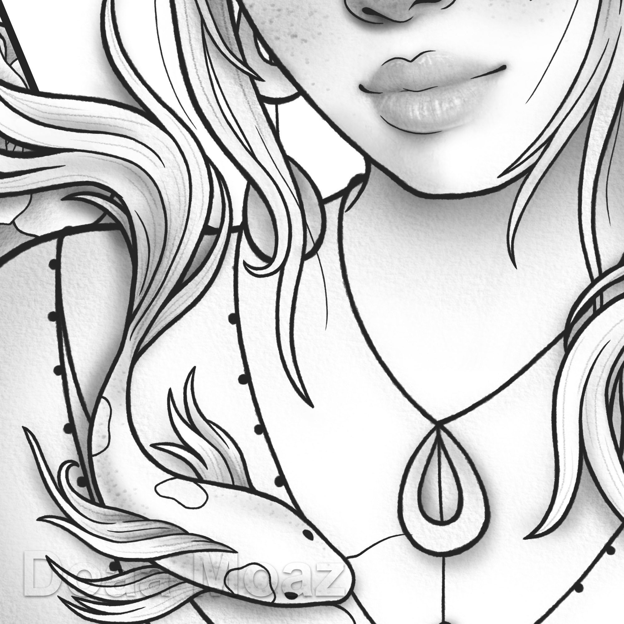 Cute Korean Coloring Pages