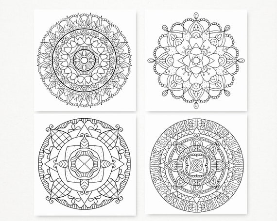  Elfew 2 Pack Mandalas Relaxing Coloring Books for