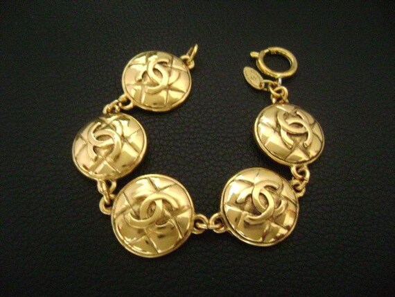 Chanel vintage CC logo bracelet