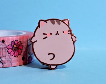 Cute Kitty Enamel Pin | Kawaii Cat Pin | Animals | Rose Gold Kitty | Hard Enamel Pin | Lapel Pin