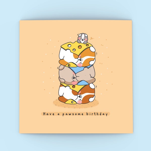 Cute Dog Birthday card  | Puppy Card | Kawaii Dog Cards for her, Cards for him | Kawaii,  Boyfriend, Girlfriend, Graduation