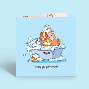 Puppy Dogs card | Cute Card, Friendship, Appreciation | Cards for her, Cards for him | Funny Animal Card For Boyfriend & Girlfriend, Dogs
