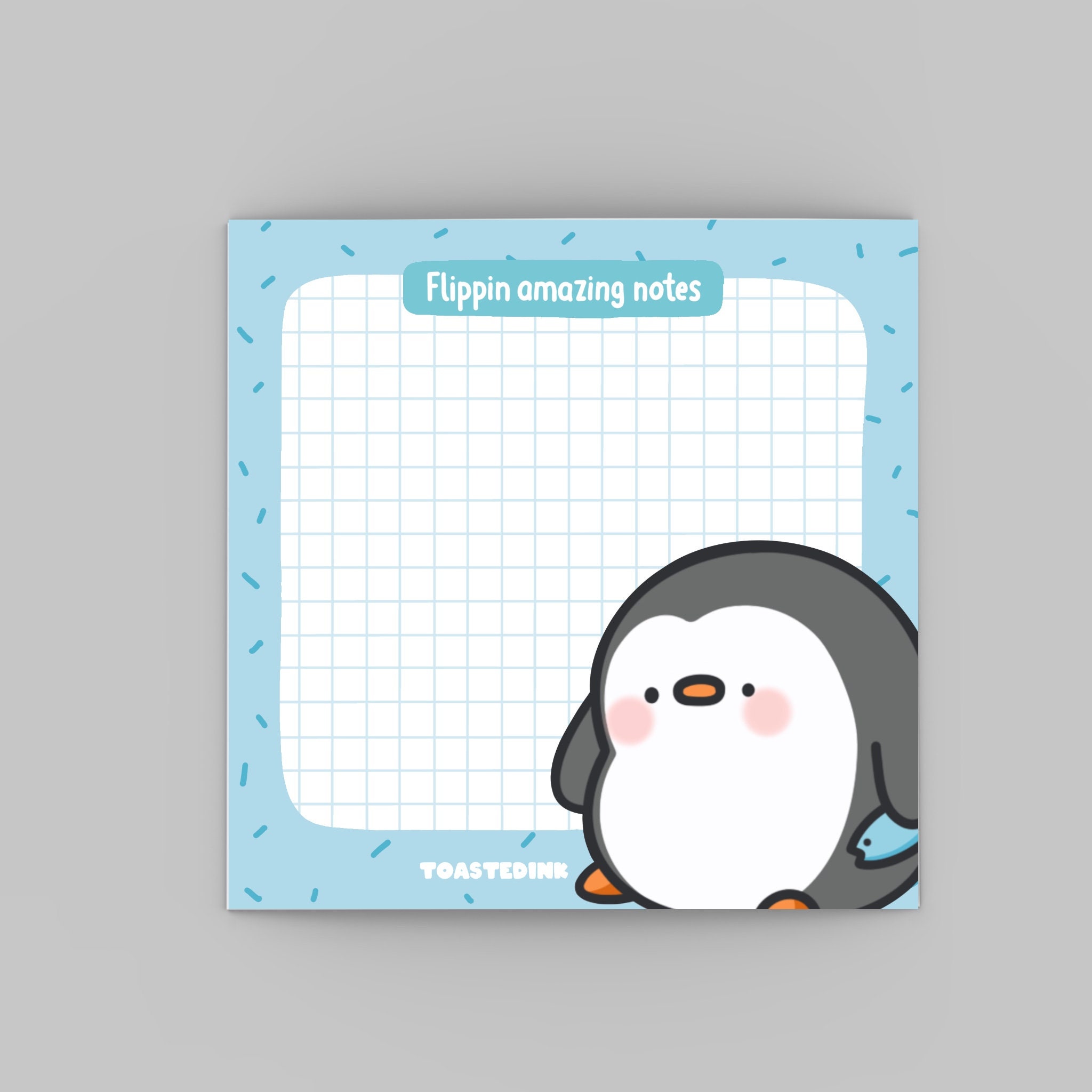 Lindo pingüino notas adhesivas Mini cuadrícula diseño kawaii - Etsy México