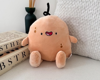 Potato Plush Toy – Cute Kawaii Plushie with Hair and Dangly Feet | 20cm Squishy Stuffed Toy | Funny Gift for Kids & Adults, Spud