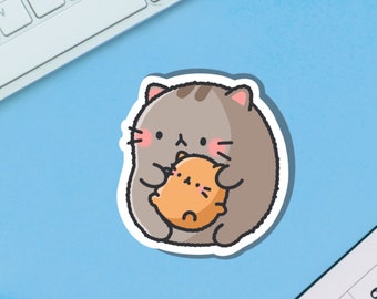 Cute Baby Cat Vinyl Sticker | Kawaii Stickers, Kitty Stickers | Cute Vinyl Sticker, planner stickers, laptop sticker decal