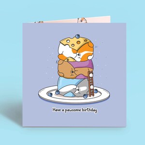 Carte d'anniversaire de chien | Chiot mignon | Cartes chien kawaii pour elle, cartes pour lui | Kawaii, petit ami, petite amie, carte d'anniversaire