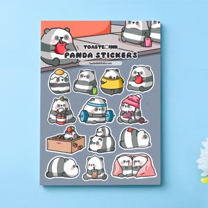 Sticker panda - Stickers mignons pandas - Stickers kawaii - Stickers Bullet Journal, Stickers Panda | Agenda | Album | Agenda