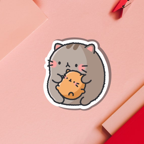 cute kitty Sticker by yeskekelovesu
