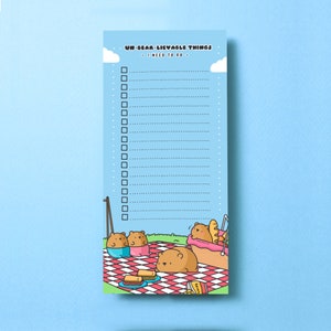 Cute Bear To-do-list Pad  | Bear Notepad, Daily Organization bullet journal, Productivity Planner, Kawaii To-do-list, Planner Pad