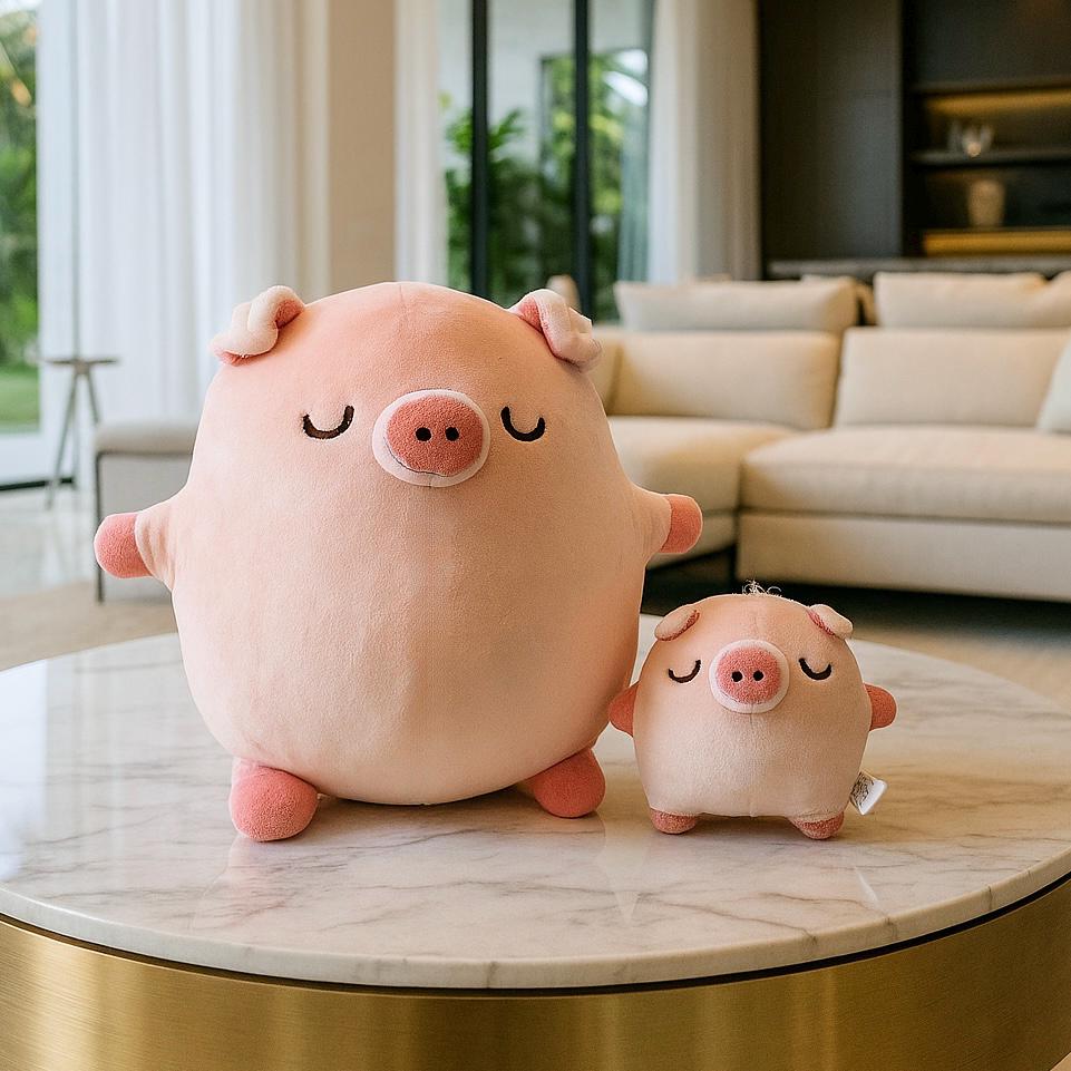 豚のぬいぐるみ＆キーホルダーセット – かわいい豚のぬいぐるみセット
