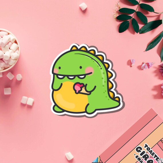 2 Rouleaux D'autocollants Dinosaures XPEX - 1000 Stickers Mignons Pour Enfants - Pour Décoration, Récompense, Bricolage - 25 Mm, 8 Motifs