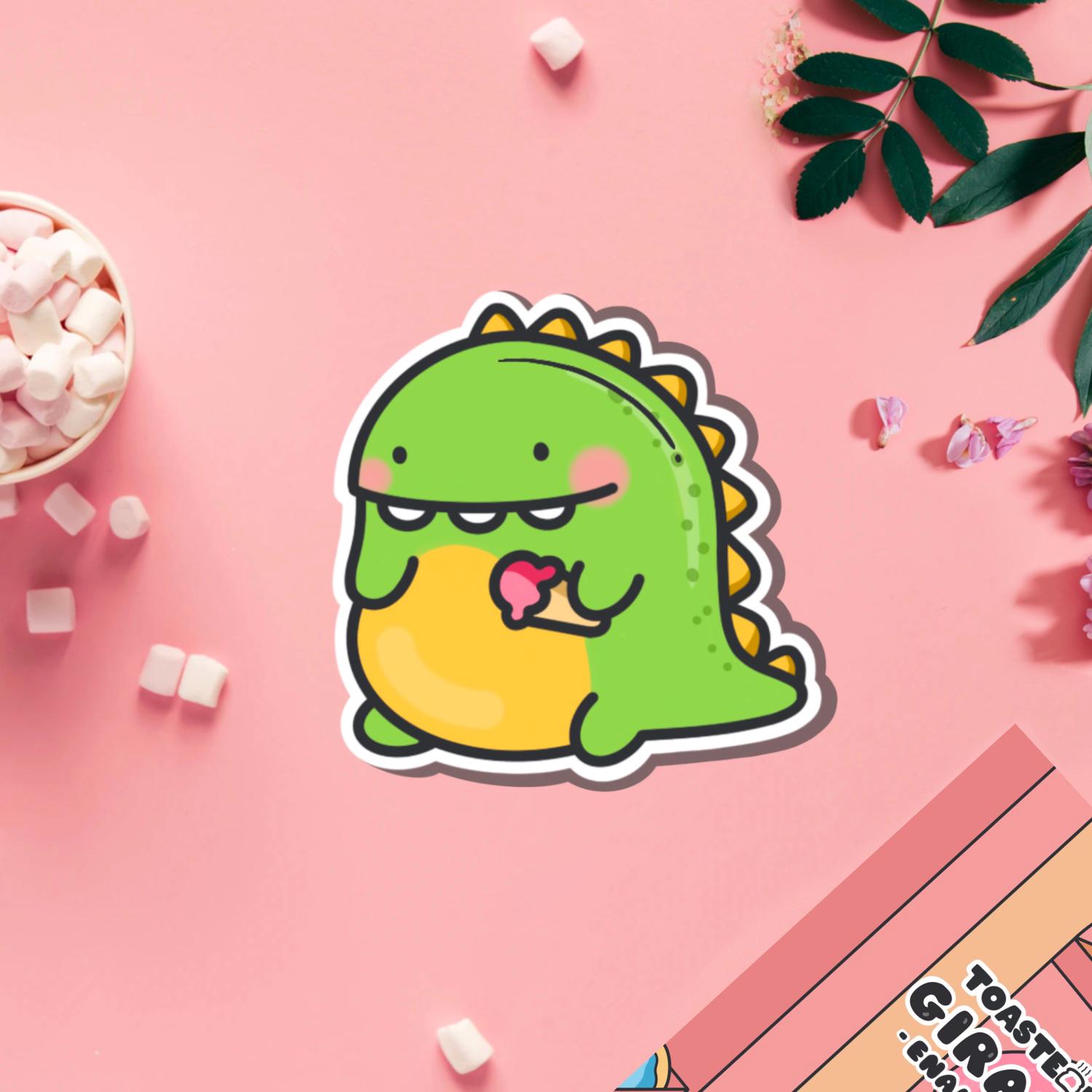56 Pegatinas De Dinosaurios Neon - Vinilo Impermeable, 5-8 Cm, Para Decorar Cuadernos, Botellas, Portátiles Y Más