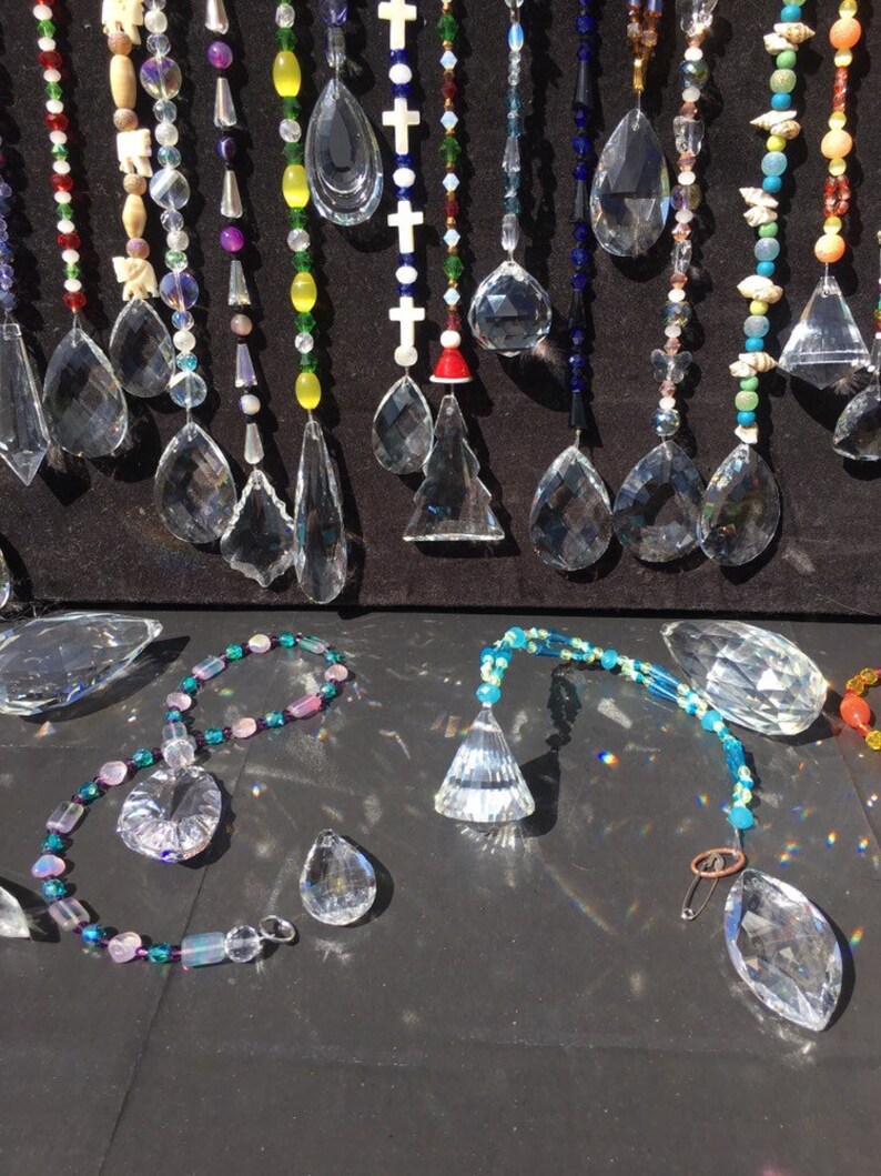 blue and sparkly Suncatcher Purple