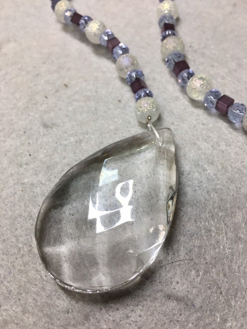 blue and sparkly Suncatcher Purple