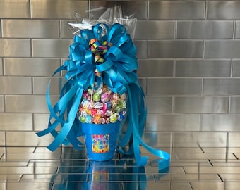 Happy Birthday Lollipop Bouquet, Candy Gift Basket