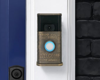 Multilingual Welcome Video Doorbell Cover (Ring 2nd Gen)