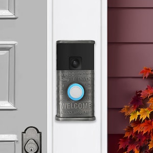 Multilingual Video Doorbell Cover (Ring Battery Doorbell 2024 Release)