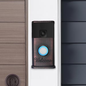 Welcome Video Doorbell Cover (Ring Battery Doorbell 2024 Release)