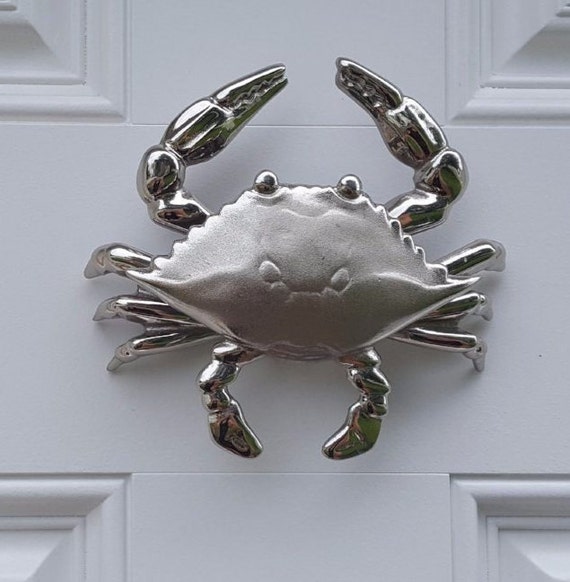Blue Crab Door Knocker Etsy