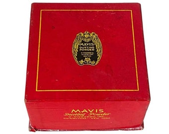 Art Deco Mavis by Vivadou Dusting Powder Box circa 1930