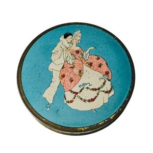 Art Deco La-May Sport Vanity Poudre L'Ame Gezichtspoederblikje circa 1920