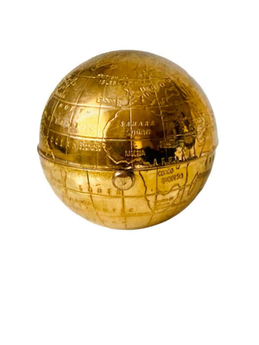 Vintage Pygmalion World Globe Novelty Powder Compact Circa 1950 - Etsy