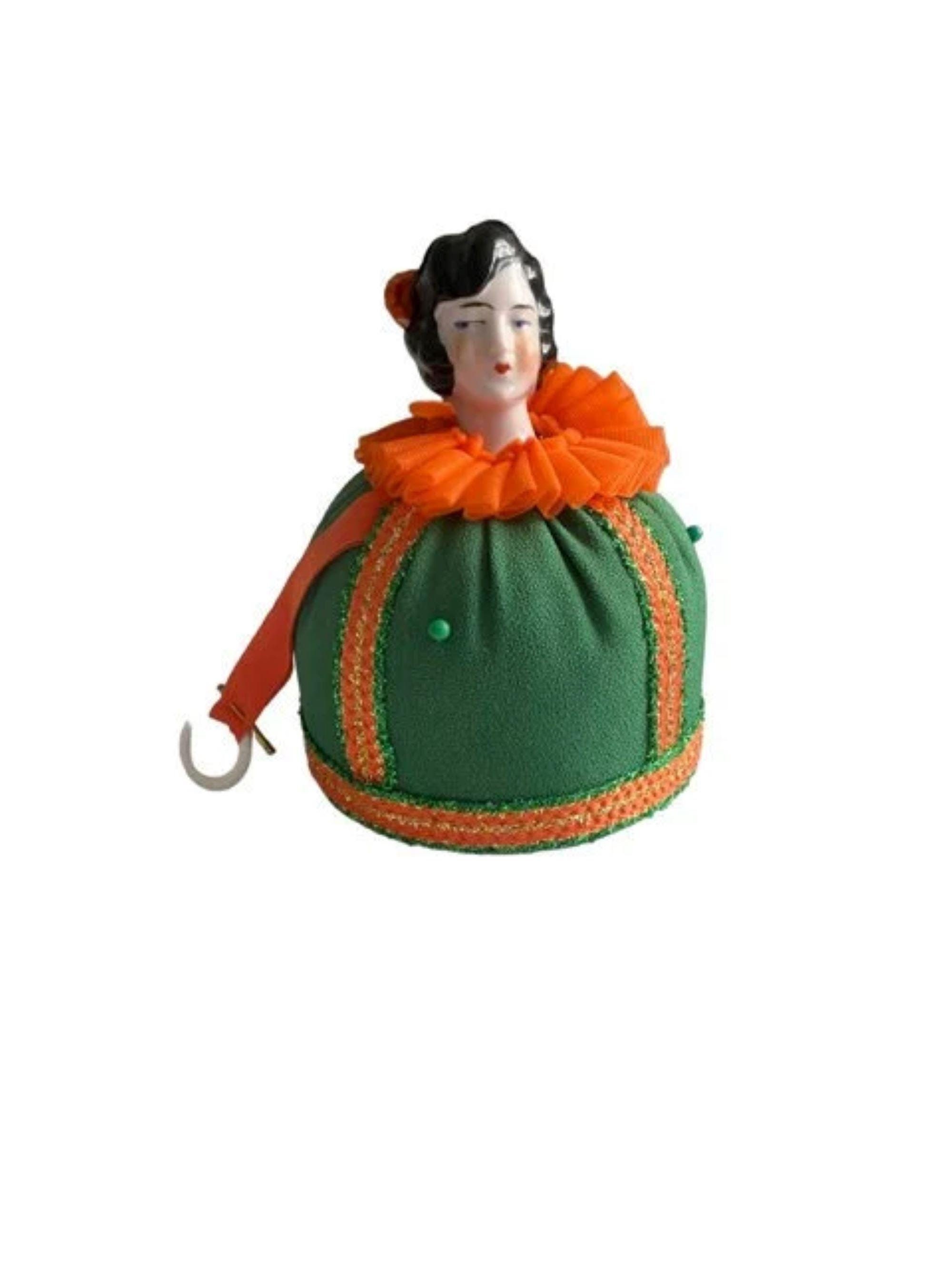 1920年代　ヴィンテージ ドイツ製 古董陶器ドールヘッド ドイツ製 チャイナヘッドドール ビスクドール 12.5cm アンティーク