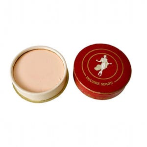 Vintage French Poudre Simon Face Powder Box Unused & Full